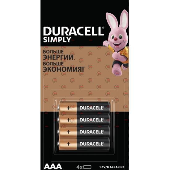 Купить Батарейка AAА щелочная 1.5V минипальчик Duracell Simply Alkaline ...