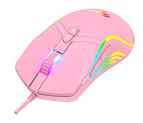 Ігрова миша дротова HAVIT HV-MS1026 USB Pink