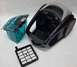 Пилосос з турбощіткою Crownberg 2600 Ват. Без мішка контейнерний кровнберг., фото 6