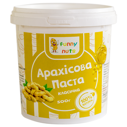 Арахісова паста класична Funny Nuts 500г