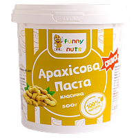 Арахисовая паста "Funny Nuts"(кранч), классическая, 500 г (арт. 020)