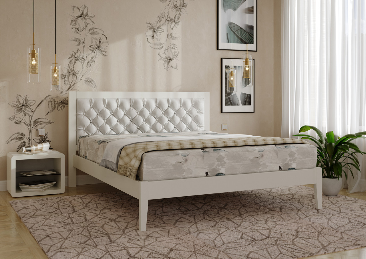 Ліжко дерев'яне двоспальне Грація Люкс, фото 1