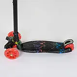 Дитячий триколісний самокат MAXI Best Scooter 779-1308, колеса PU зі світлом, висота 77-86 см, фото 3