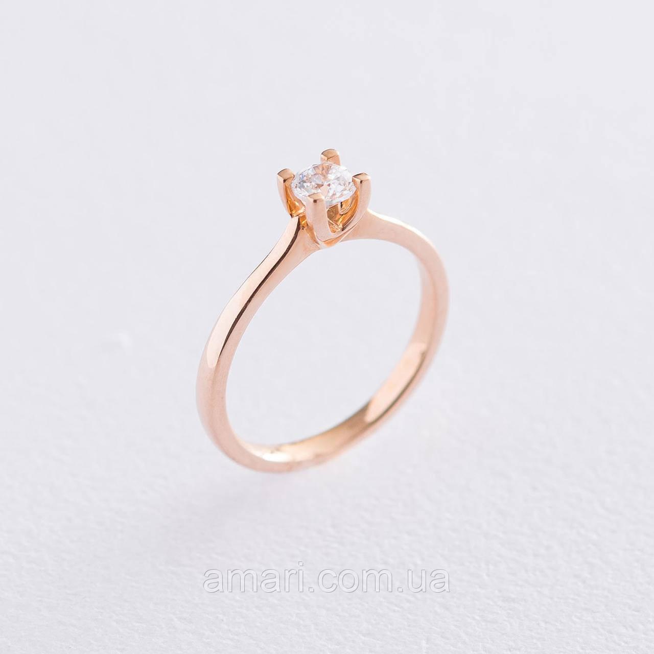 Золоте помолочне кільце (цирконій Swarovski) 
к06257, фото 1