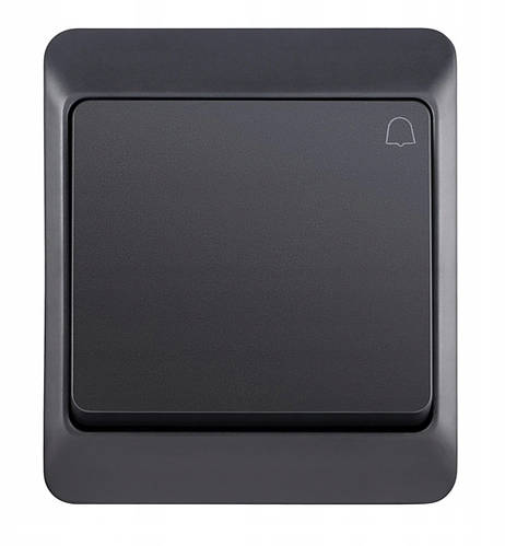 Купить Кнопка звонка IP44 Elektro-plast Hermes 10A/250V черная (0337-07 ...