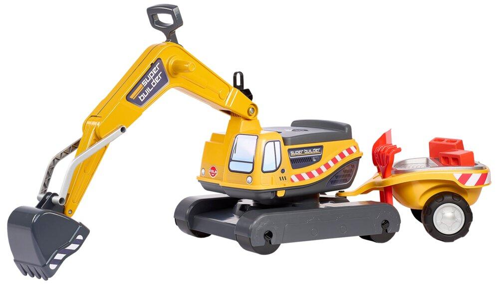 Екскаватор з причепом Super Builder Falk 140A від 3 до 7 років