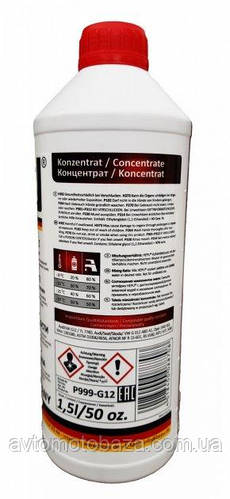 Купить Антифриз G12+ концентрат красный -80 С 1,5л HEPU (Пр-во Германия ...