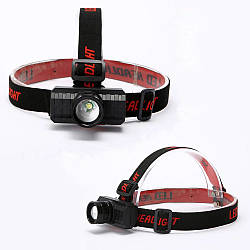 Налобний ліхтарик акумуляторний BL-KX-1806/Н-666 із зумом / Світлодіодний ліхтар на лоб із USB-зарядкою