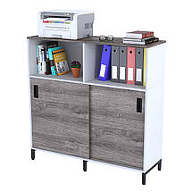 Тумба офісна розсувна LS-1200-1200 боковини білий Loft design, фото 4