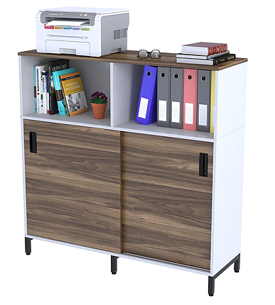 Тумба офісна розсувна LS-1200-1200 боковини білий Loft design, фото 1