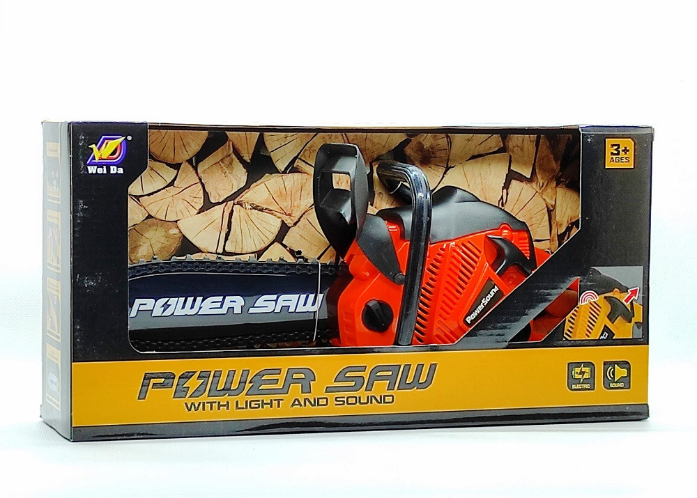 Іграшка Yi Wu Jiayu Бензопила "Power saw" Помаранчева функціональна 192 C1