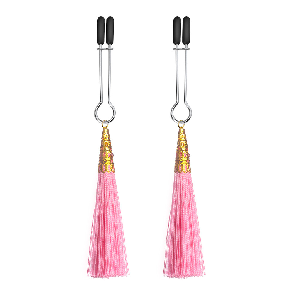 Затискачі для сосків Glamor Tassel Nipple Clamp Pink