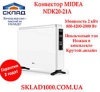 Конвектор электрический Midea NDK20-21A 2000 Вт напольный. До 20 м2!