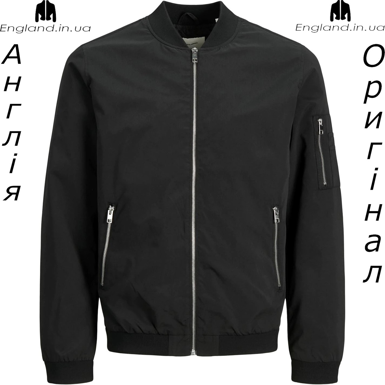 Куртка-бомбер чоловіча Jack & Jones (Джек енд Джонс) з Англії - весна/осінь, фото 1