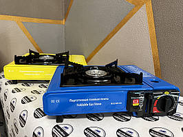 Портативна газова плита Форсаж одноконфорочна з п'єзопідпалом та перехідником WMC Tools