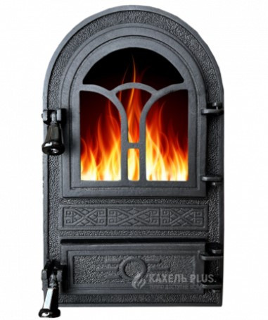 Камінні дверцята спарка чавунна з жаростійким склом Iron Fire FAGURE 305x520