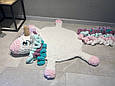 Іграшка килимок плюшевий Єдиноріг 150 см м'який, килим ігровий, дитячий фотофон для фотосесії, фото 5
