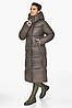 Капучинова жіноча куртка з кишенями модель 52650, фото 3