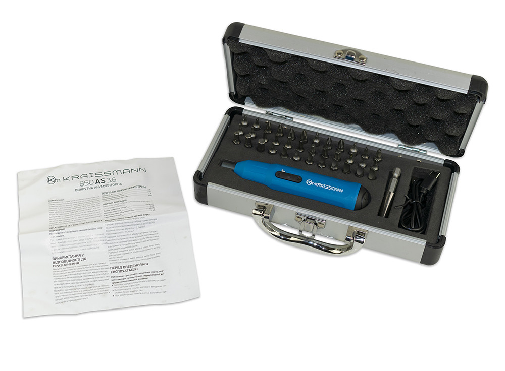 Акумуляторна викрутка KRAISSMANN 850 AS 3.6