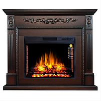 Камінокомплект Електрокамін ArtiFlame Soho AF28S Махагон Коричневий Антик (зі звуком) Електричний 3D Камін, фото 3