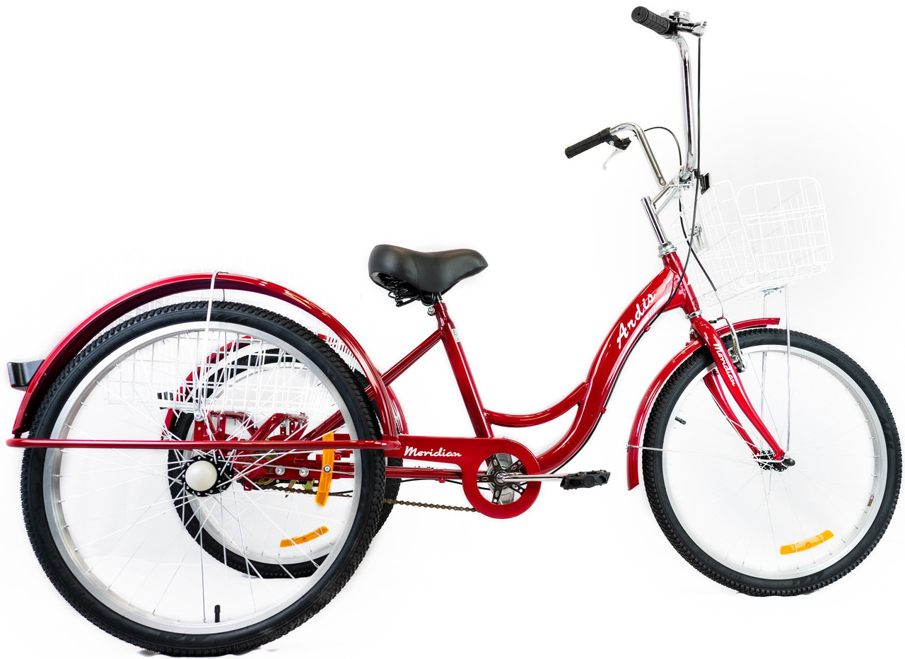Трехколесный велосипед грузовой Ardis Meridian Красный УЦІНКА (ПОДРЯПИНИ, СКОЛИ НА РАМІ) - фото 1 - id-p1690656787
