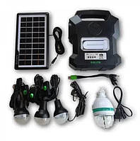 Портативная солнечная автономная система Solar GDLite GD-1000A + FM радио + Bluetooth