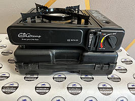 Портативна газова плита EliCocamp одноконфоркова з п'єзопідпалом без перехідника