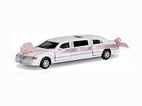 Модель лімузин KINSMART Lincoln Love Limousine, метал, інерц., 1:38, в кор. 23х8х8 ( KT7001WW )