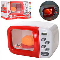 Детская игрушечная микроволновая печь с кнопками, звуковыми и световыми эффектами 5208