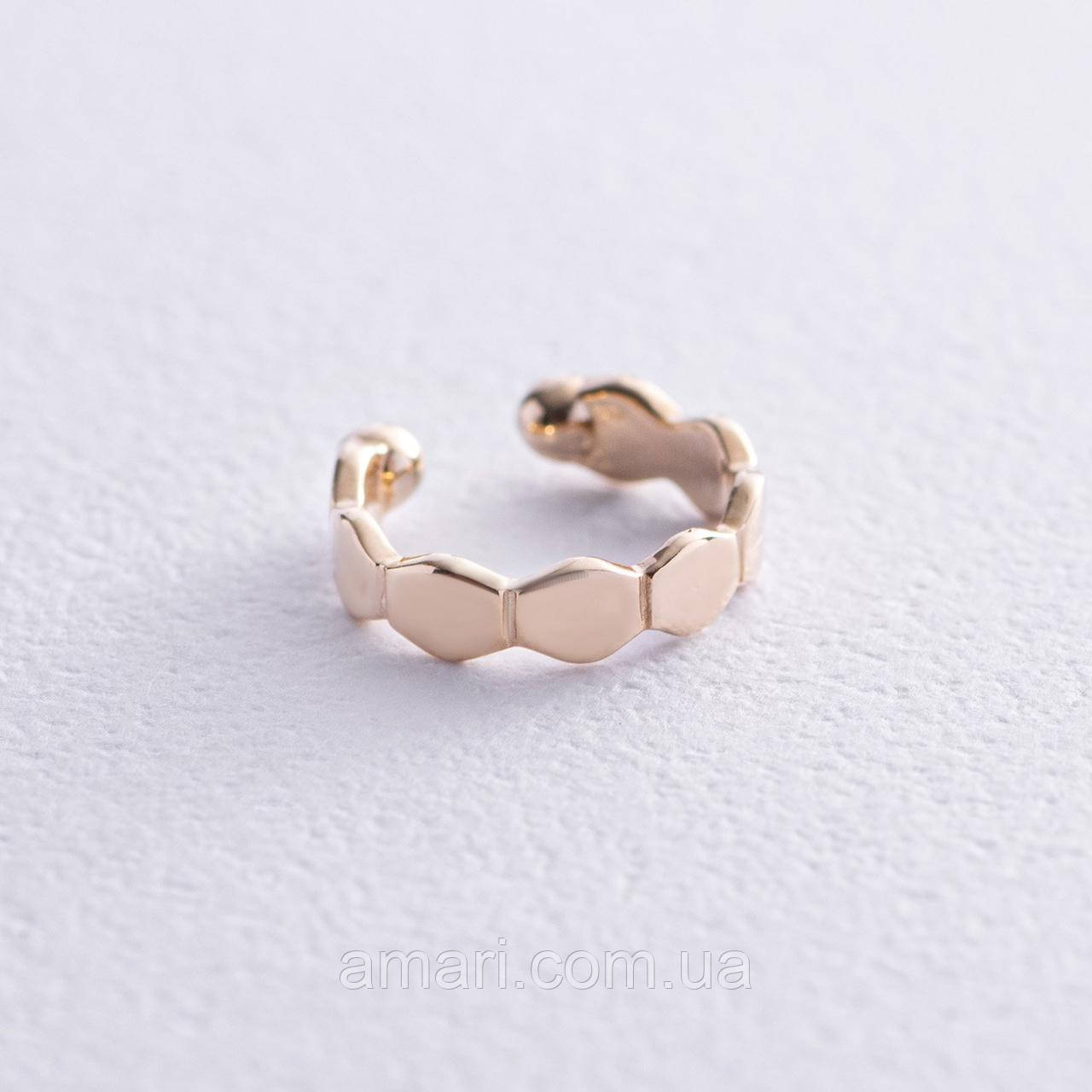 Сережки — кафа "Грані" в жовтому золоті с07919, фото 1
