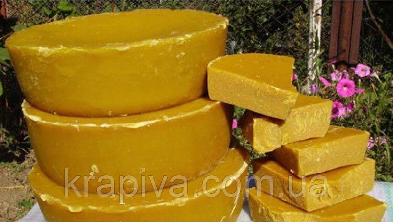 Віск натуральний неочищенний бджолиний 1 кг, Воск натуральный пчелиный неочищенный, фото 1