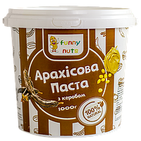 Арахисовая паста "Funny Nuts", с кэробом, 1000 г (арт. 009)