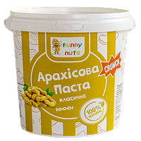 Арахисовая паста "Funny Nuts" (кранч), классическая, 1000 г (арт. 010)