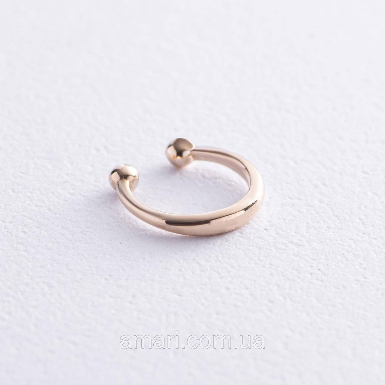 Сережки — кафи в жовтому золоті с07920, фото 1