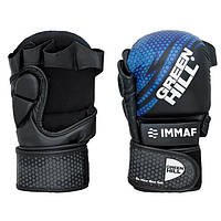 Перчатки MMA IMMAF Green hill blue XL