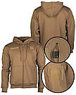 Реглан з капюшоном на блискавці Mil-Tec hoodie Койот 11472019 - 3ХL, фото 2