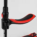 Самокат триколісний дитячий із сидінням 2в1 від 1,5 року до 8 років Best Scooter JS-10711, висота від 65 до 80 см, фото 6