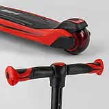 Самокат триколісний дитячий із сидінням 2в1 від 1,5 року до 8 років Best Scooter JS-10711, висота від 65 до 80 см, фото 7