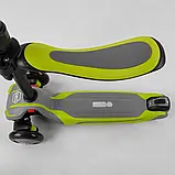 Самокат триколісний дитячий із сидінням 2в1 від 1,5 року до 8 років Best Scooter JS-20815, висота від 65 до 80 см, фото 5