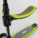 Самокат триколісний дитячий із сидінням 2в1 від 1,5 року до 8 років Best Scooter JS-20815, висота від 65 до 80 см, фото 6