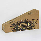 Самокат триколісний дитячий MAXI S-12208 Best Scooter, кермо, що знімається до 87 см, колеса PU зі світлом., фото 6