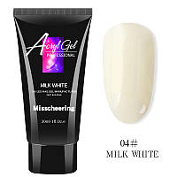 Акригель для нарощування нігтів AcrylGel MILK WHITE, 30 мл номер 004