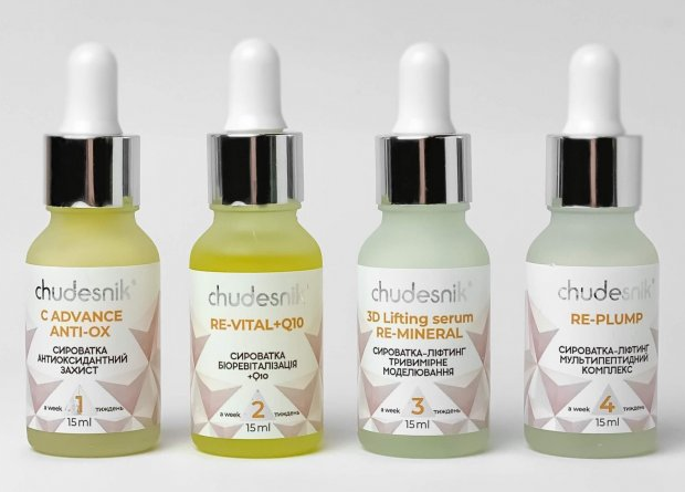 Набір сироваток 4 тижні CHUDESNIK 60 ml