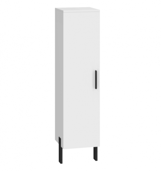 Шафа пенал для ванни ліва 30 см Ювента Manhattan MhP-120L White