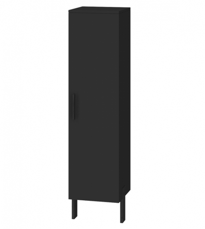 Пенал для ванни з двостулковими дверцятами 30 см Ювента Manhattan MhP-120 Black, фото 1