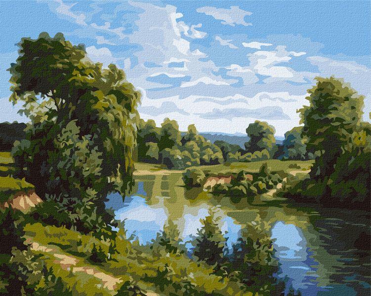Картина за номерами Літній пейзаж ©Сергій Лобач Ідейка 40х50 (KHO2877)