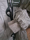 Пальто зимове пуховик жіночий коричневий 42, фото 5