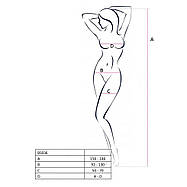 Бодістокінг Passion BS036 red, комбінезон, лямки через одне плече, фото 4