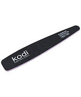 Пилка для ногтей Kodi, 180/180 грит, конусная, черная