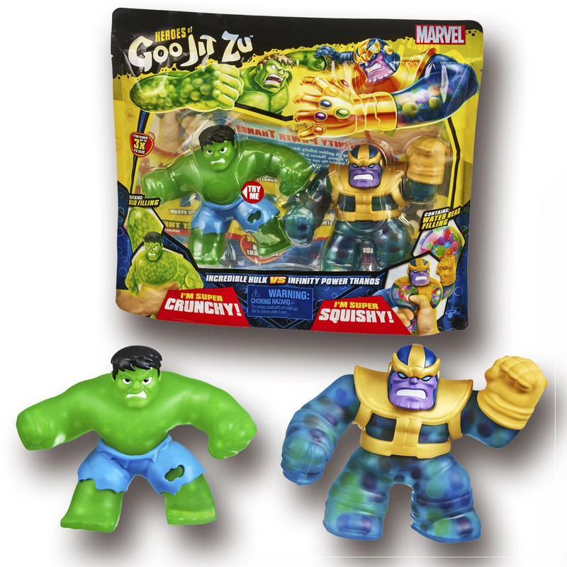 Набір Супергерої Халк і Танос стретч сквіш Goo jit zu S4 Hulk vs Thanos